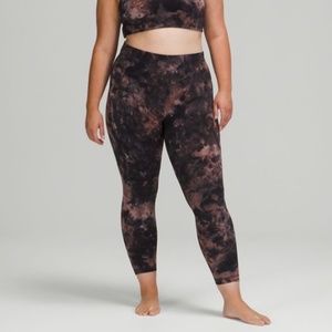 Lululemon Align Pant 25" DDGP Diamond Dye Graphite Black Tie Dye Legging 18